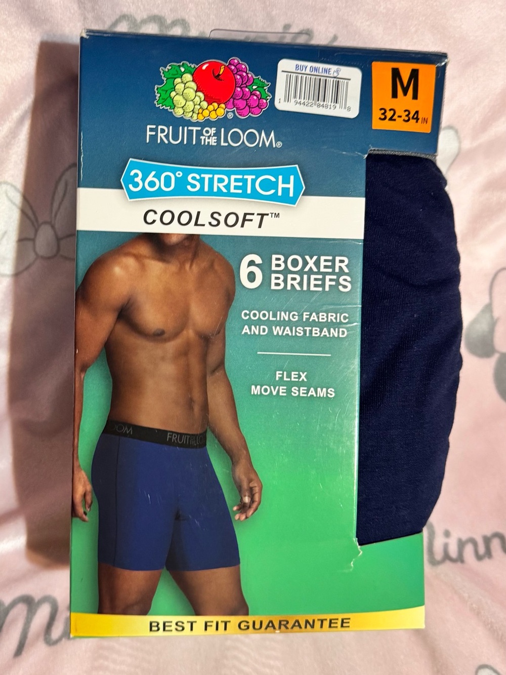 Fruit of the Loom Men’s Navy Boxer Briefs - 6 Pack Missing One